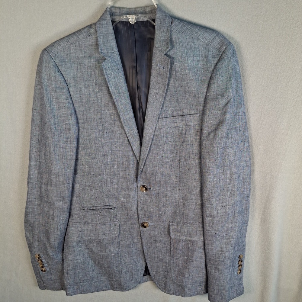 Murano Baird McNutt Irish Linen Blazer Men's Small Slim Fit Sport Coat Jacket‎